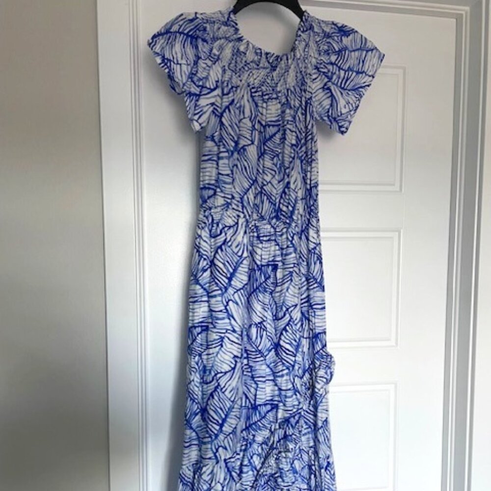 Vineyard Vines Ruffle Printed Dress